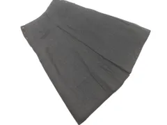 MARGARET HOWELL マーガレットハウエル ウール100% ストライプ ロング スカート sizeII/チャコール ◇■ レディース