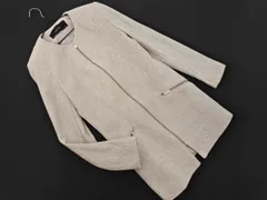 ZARA basic ザラ ベーシック ジップアップ ノーカラー コート sizeM/グレー ◇■ レディース