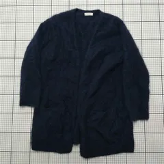 ◇ ⊇ ビューティ＆ユース BEAUTY&YOUTH UNITED ARROWS モヘアカーディガン ネイビー系 メンズ E  【1512020024052】