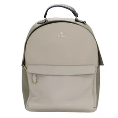 【中古】FURLA フルラ ファボラ バックパック Mサイズ WB01096 グレー FAVOLA リュック A4対応 ノートPC対応 タブレット収納  デイパック 通勤 通学 A2505543【無料ギフトラッピング承ります】