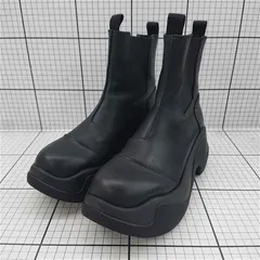 ■ Θ ジーナシス JEANASIS 厚底サイドゴアブーツ ブラック系 レディース E  【1512020025110】