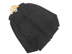 TO BE CHIC トゥービーシック フリル カーディガン sizeⅡ/黒 ◇■ レディース