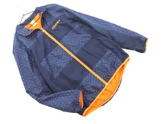 adidas アディダス 裏起毛 ドット ジップアップ ジャケット sizeL/紺ｘオレンジ ◇■ レディース