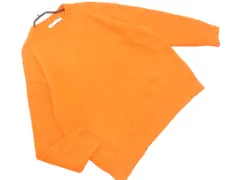 ZARA ザラ クルーネック ニット セーター sizeS/オレンジ ◇■ メンズ