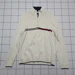 ◇ ⊇ トミー ヒルフィガー TOMMY HILFIGER ハーフジップニットセーター M メンズ E  【1512020025608】