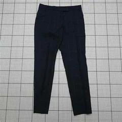 ◇ Θ ポール・スミス Paul Smith チェック柄スラックスパンツ ネイビー系 レディース 38 E  【1512020025554】
