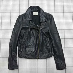 ◇ ⊇ ステュディオス STUDIOUS 204352002 羊革ライダースジャケット ブラック系 メンズ サイズ1 E  【1512020025462】