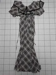 ◇ ⊂ ワンピース リリアンカラット LILLIAN CARAT チェック柄マーメイドワンピース サイズ2 レディース E  【1512020027336】