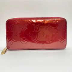 3130 LOUIS VUITTON ルイヴィトン 長財布 ヴェルニ レッド 赤 ラウンドファスナー ジッピーウォレット