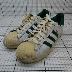 ◇ Θ アディダス adidas スーパースター SUPERSTAR ホワイト系 グリーン系 メンズ 27.5cm E  【1512020029262】