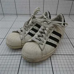 ◇ Θ アディダス adidas スーパースター SUPERSTAR レザー スニーカー ホワイト系 レディース 23.5cm E  【1512020029132】