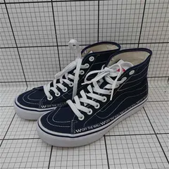 ◇ Θ バンズ Vans V38CL+DECON スケートハイ ネイビー メンズ 24.5cm E  【1512020032576】