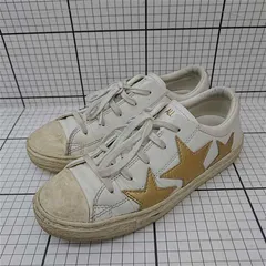 ◇ Θ コンバース CONVERSE オールスター ゴールドスター レザー スニーカー 22.5cm レディース E  【1512020032491】