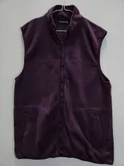 ヴィンテージ Y2K ベーシック フリース ベスト パープル