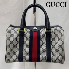 グッチ 80s オールドグッチ シェリーライン GG柄 ミニボストンバッグ イタリア製 レディース - ISItems【USED】【古着】【中古】50150264