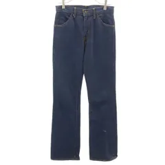 Levi's リーバイス 70s ビックE オレンジタブ フレアデニムパンツ ネイビー系 ジーンズ レディース 古着