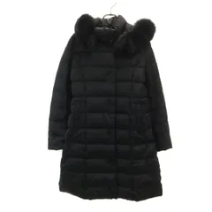 UNTITLED アンタイトル ダウンコート 2 ブラック ブルーフォックスファー付き レディース 古着