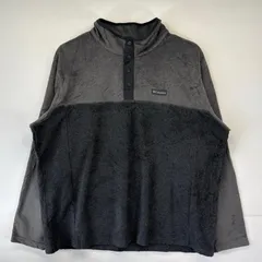 古着 コロンビア Columbia フリースジャケット 大きいサイズ スナップT ツートンカラー アウトドア 2XL  グレー系 メンズ
