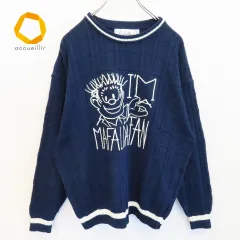 カステルバジャック Castelbajac コットンニット セーター 刺繍 メンズ [x837188]