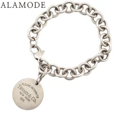 TIFFANY&Co.(ティファニー) リターン トゥ ティファニー ラウンド タグ ブレスレット シルバー SV925 ブレスレット ジュエリー アクセサリー チェーン シルバー銀 レディース 40802174304【中古】【アラモード】