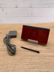 【動作OK・安心補償】 ニンテンドー DS Lite  クリムゾンレッド 本体  USG-001 動作確認済み 純正アダプター付属 0106-204