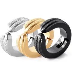 【在庫処分】[SEIYA INTERNATIONAL] フェイクピアス メンズ イヤリング イヤーカフ フープイヤリング ノンホールピアス 穴なし 片耳 3個セット