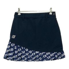 サイズ：S CUARTO UNITED クアルトユナイテッド  裾プリーツ ストレッチスカート  ネイビー系 [240101576310] ゴルフウェア レディース ストスト