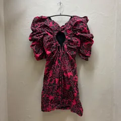 Philosophy Di Lorenzo Serafini フィロソフィディロレンツォセラフィニ PUFF-SLEEVE DRAPED DRESS ワンピース 222G V04285753 レッド系 size:2【代官山B01】