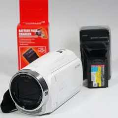 【中古】SONY HDR-CX680 ホワイト 本体 バッテリー2個付き 中古】SONY HDR-CX680 ホワイト 本体 バッテリー2個付き