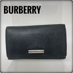バーバリー BURBERRY レザー 4連キーケース 黒