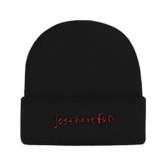 JUST HAVE FUN JHF x GRIZZLY グリズリー LOWERCASE BEANIE (BLACK) ビーニー ニット帽 ニットキャップ