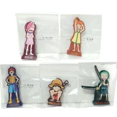 一番くじ ワンピース ～エモーショナルストーリーズ～ I賞 ラバースタンドコレクション ～childhood Style～ 5種セット ロロノア・ゾロ / モンキー・D・ルフィ / バギー / ナミ / ヴィンスモーク・レイジュ
