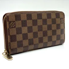 Louis Vuitton ルイヴィトン / ダミエ / ジッピーウォレット / エベヌ ブラウン 茶色 / レディース メンズ / 長財布 財布 ラウンドファスナー / N60015