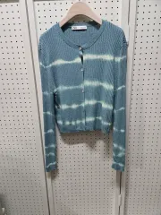 (000648)ザラ ブルー ストライプ カーディガン