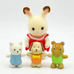 シルバニアファミリー 小さいお人形 ぬいぐるみ ネコ イヌ リス
