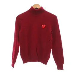 プレイコムデギャルソン　黒いタートルネックセーター ハート刺繍 PLAY COMME des GARCONS(プレイコムデギャルソン) 03AW heart logo