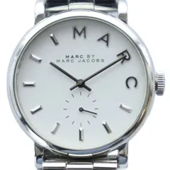 マークバイマークジェイコブス MARC by MARC JACOBS MBM3242 腕時計 ウォッチ クォーツ スモセコ ラウンド 白文字盤 ロゴ シルバーカラー 銀色 /MQ ■GY11