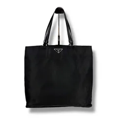 プラダ　PRADA ミニトートバッグ　トライアングルロゴ　ブラック　黒　テスートナイロン