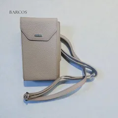 BARCOS レザー 財布 スマホポーチ 上品 本革 ミニ レディース