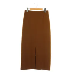 ジャーナルスタンダードレサージュ journal standard L'essage 24AW LUMINARY ウールスカート タイト ロング 38 ブラウン /HK ■OS