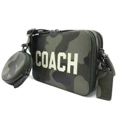 【新品】コーチ CZ007 UEI (カモ：グリーン系マルチ) バッグ ショルダーバッグ COACH CHARTER 19 レザー シグネチャー カモ プリント アンド コーチグラフィック ミニポーチ付き ミニ 斜め掛け アウトレット メンズ