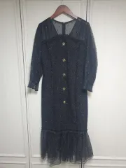 (新品) オブジェ シースルー ツイード ONE PIECE (イ・ハニ ONE PIECE)