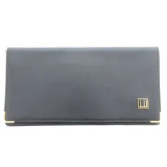 ダンヒル dunhill 札入れ 長財布 二つ折り レザー ロゴ 黒 /UO