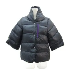 エーグル AIGLE ダウンジャケット ショート丈 五分袖 M 黒 ブラック スタンドカラー /MA4 ■GY61のサムネイル