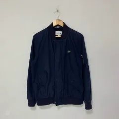 LACOSTE ラコステ ヴィンテージ ネイビー ブルゾン ジャケット ユニセックス M ジップアップ