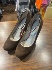 A-1641 GINZA kanematsu 銀座カネマツ ハイヒール パンプス レザー ブラウン系 サイズ23.5cm