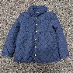 120 ポロ キッズ キルティング アウター ジャケット 120サイズ ネイビーブルー