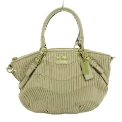 コーチ COACH マディソン ハンドバッグ ワンショルダー 2WAY 本革 レザー ベージュ系 15942 /UO