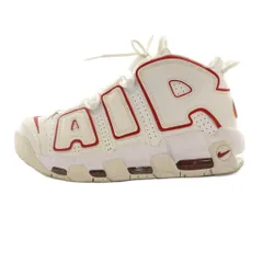 ナイキ NIKE エア モア アップテンポ AIR MORE UPTEMPO 96 ハイカットスニーカー US7.5 25.5cm 白 ホワイト 赤 レッド 921948-102 /SS ■OS ■AD