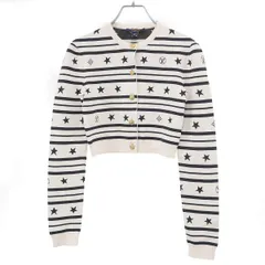 LOUIS VUITTON ルイヴィトン 22AW LVサマースターダストクロップドニットカーディガン RW222W PN0 FNKC06 アイボリー XSのサムネイル